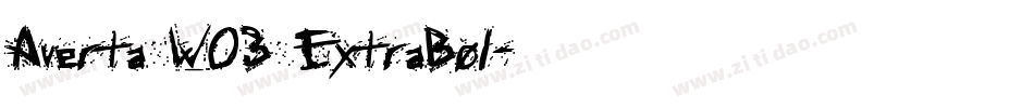 Averta W03 ExtraBol字体转换